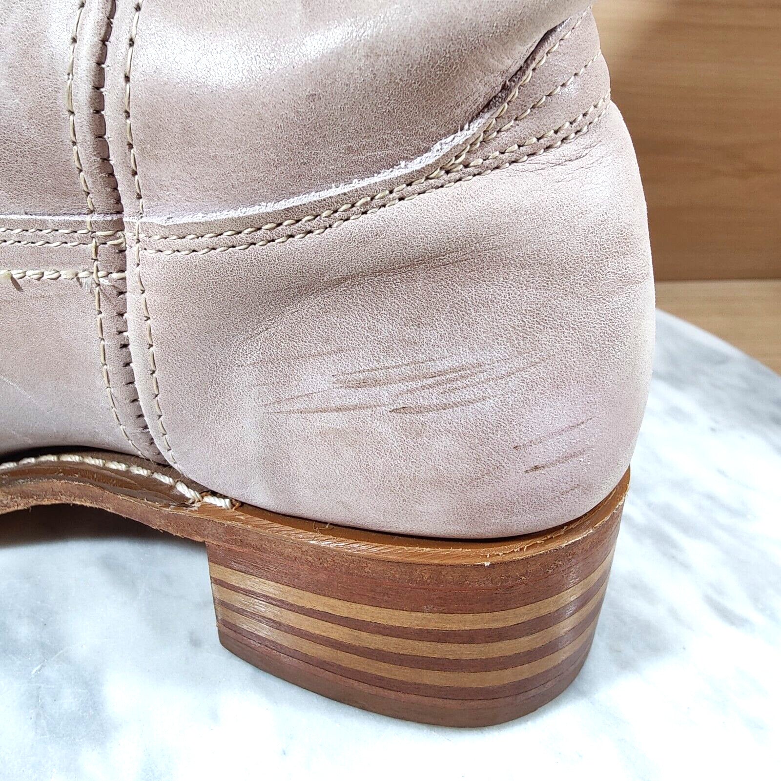 Vintage Frye Campus Boots Womens 9.5 Light Purple 14L Square Toe RARE