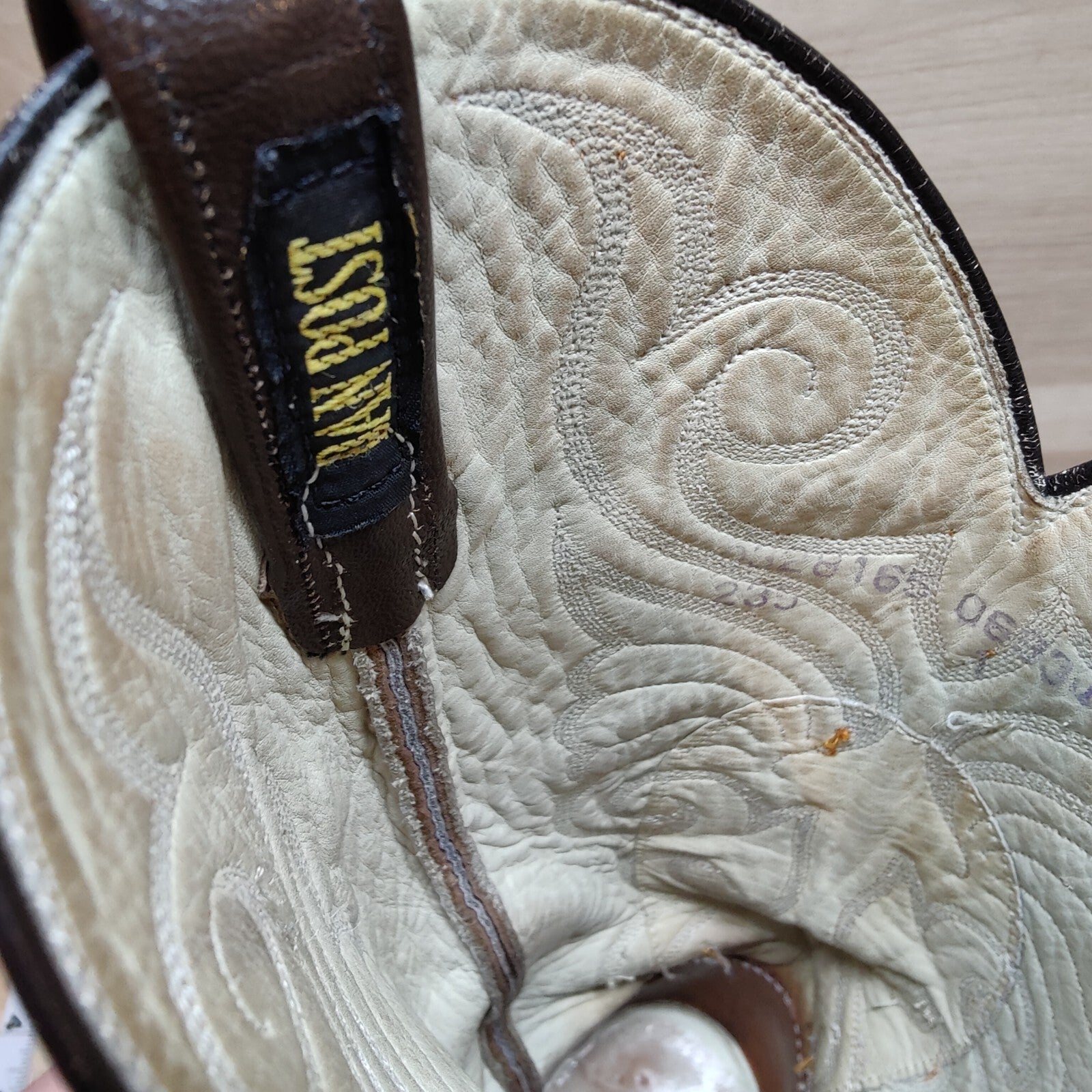 Vintage Dan Post Exotic Lizard Cowboy Boots Mens 10 D Western Teju