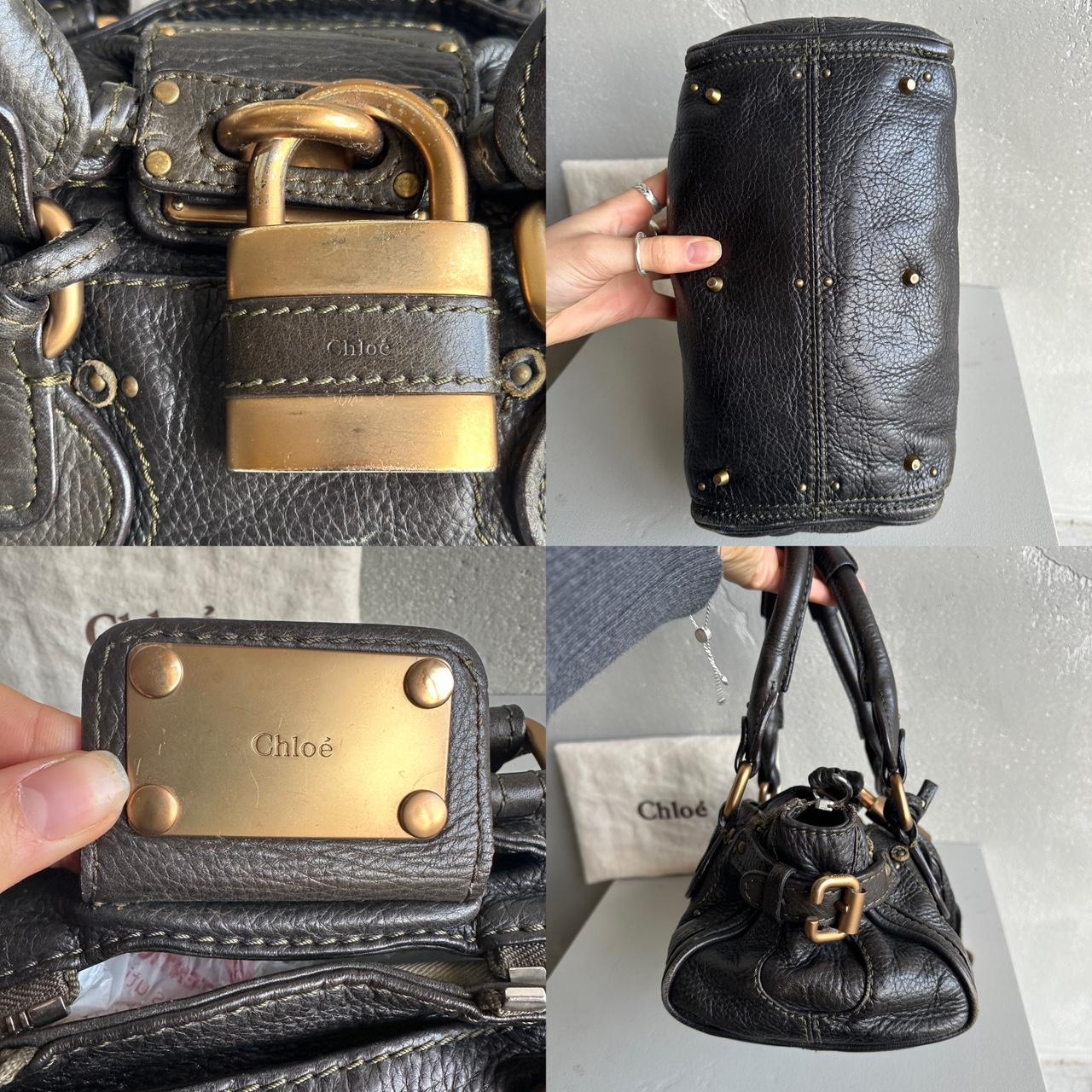 🔥 Authentic Iconic CHLOE Paddington Bag khaki / Black leather Pre-owned 🔥