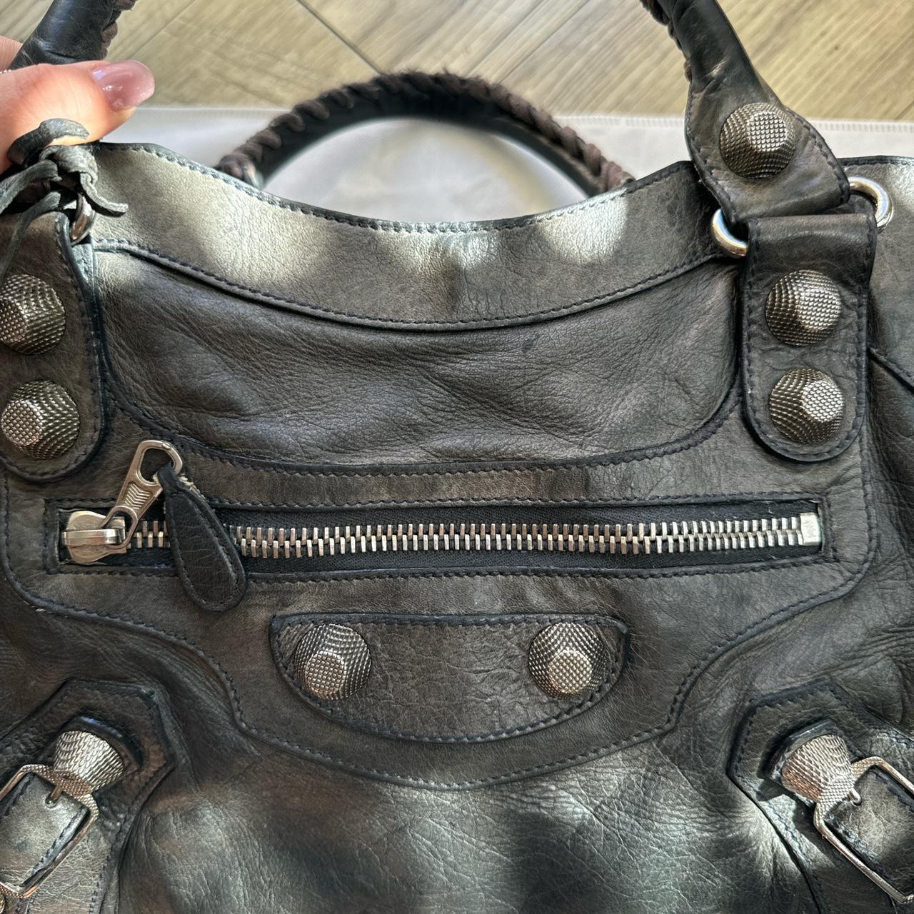 🔥 Authentic Balenciaga city bag gaint in black/grey Pre-owned 🔥