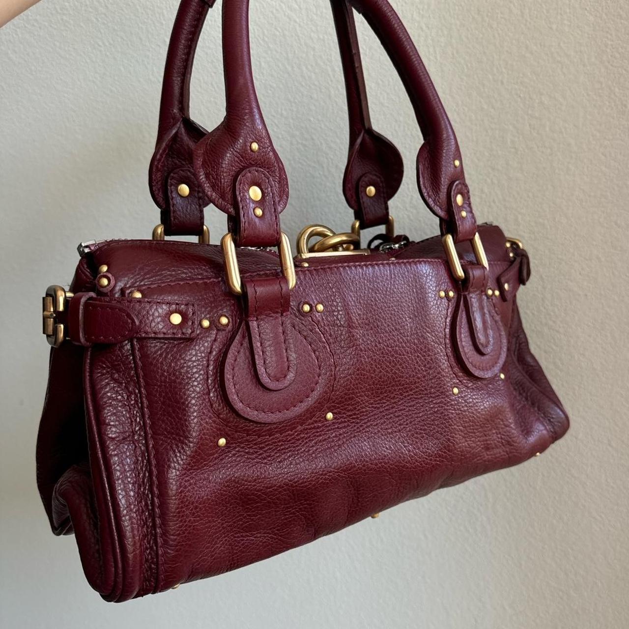 🔥 Authentic Burgundy Chloe paddington leather Pre-owned 🔥