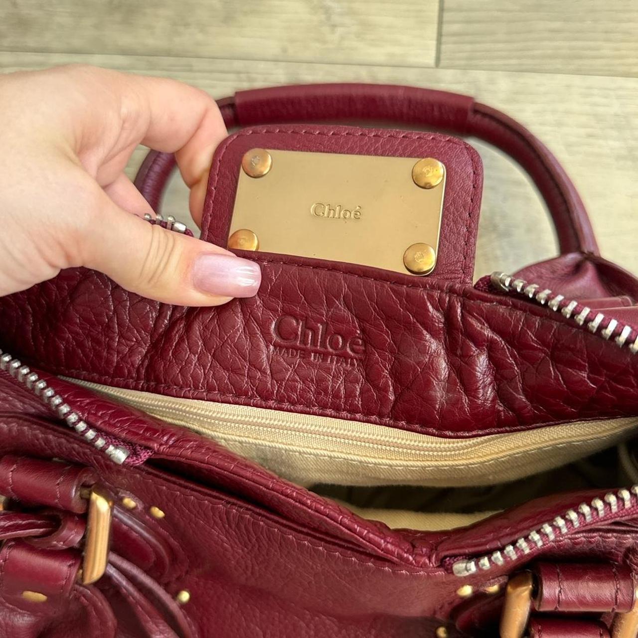 🔥 Authentic Burgundy Chloe paddington leather Pre-owned 🔥