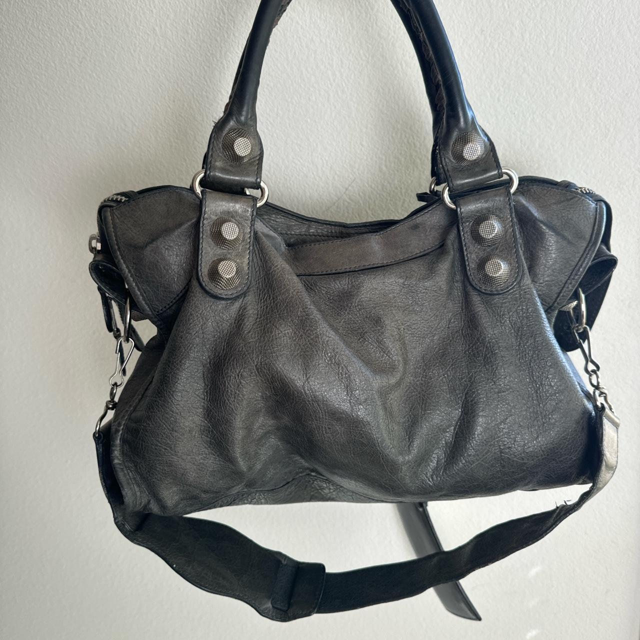 🔥 Authentic Balenciaga city bag gaint in black/grey Pre-owned 🔥