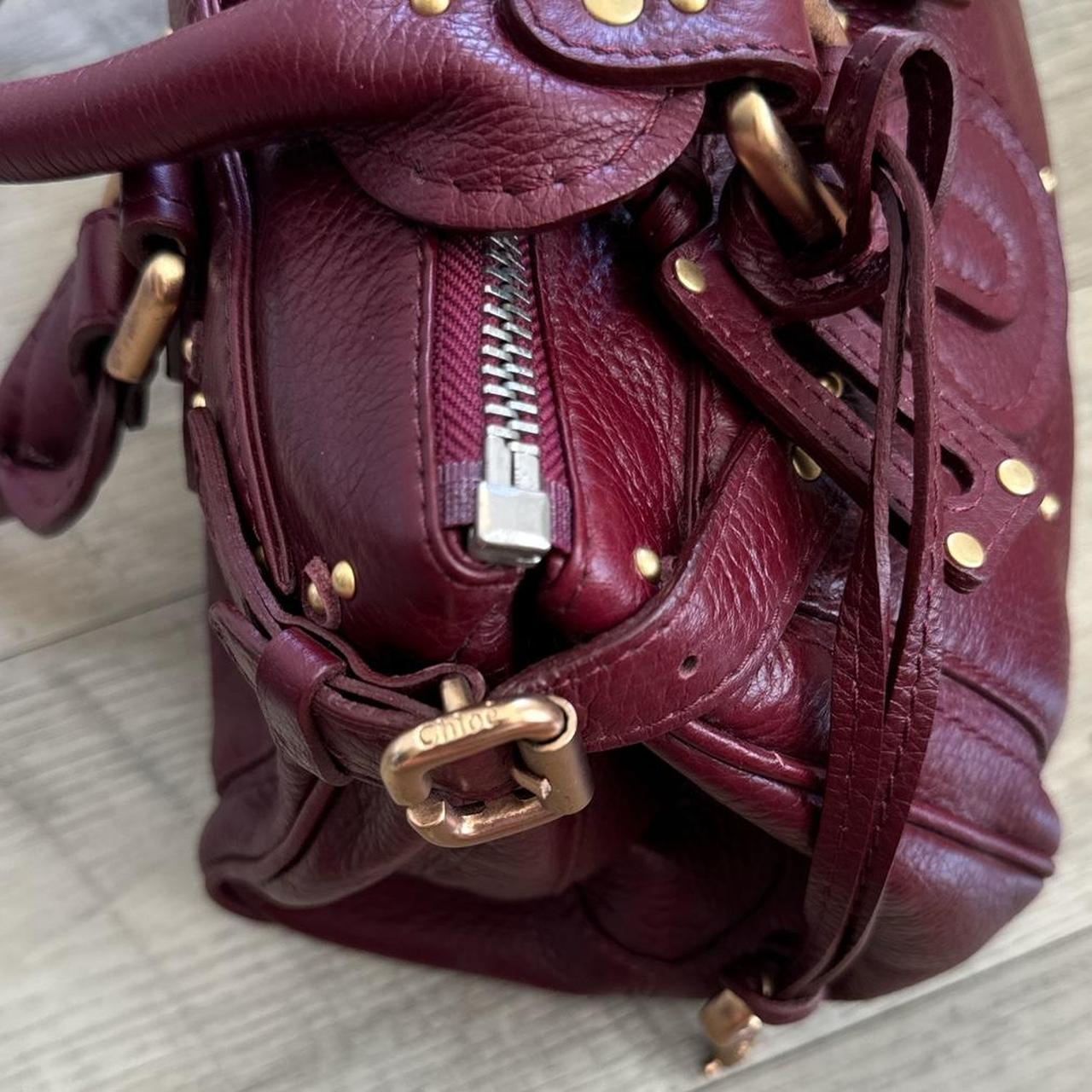🔥 Authentic Burgundy Chloe paddington leather Pre-owned 🔥
