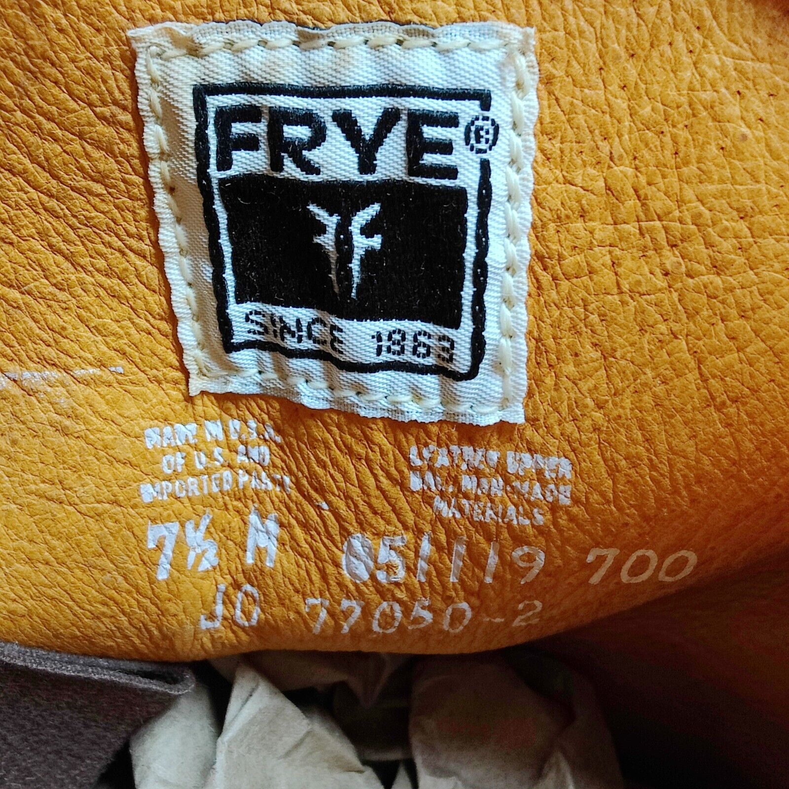 Frye Campus Banana Boots Womens 7.5 Yellow Square Toe 14L
