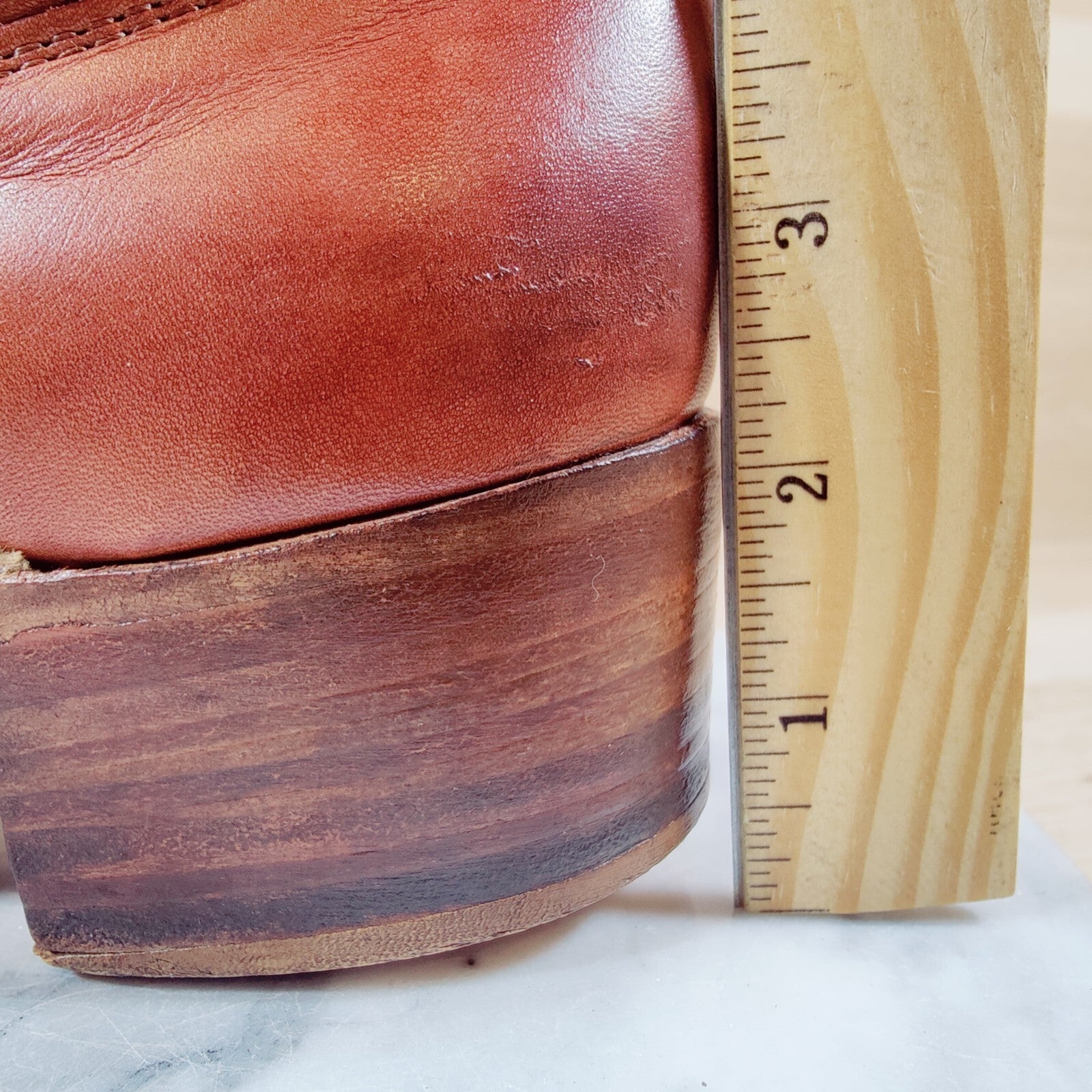 Vintage 80s Frye Campus Boots Women 10.5-11 / Men 9.5 D Brown Cognac Square Toe