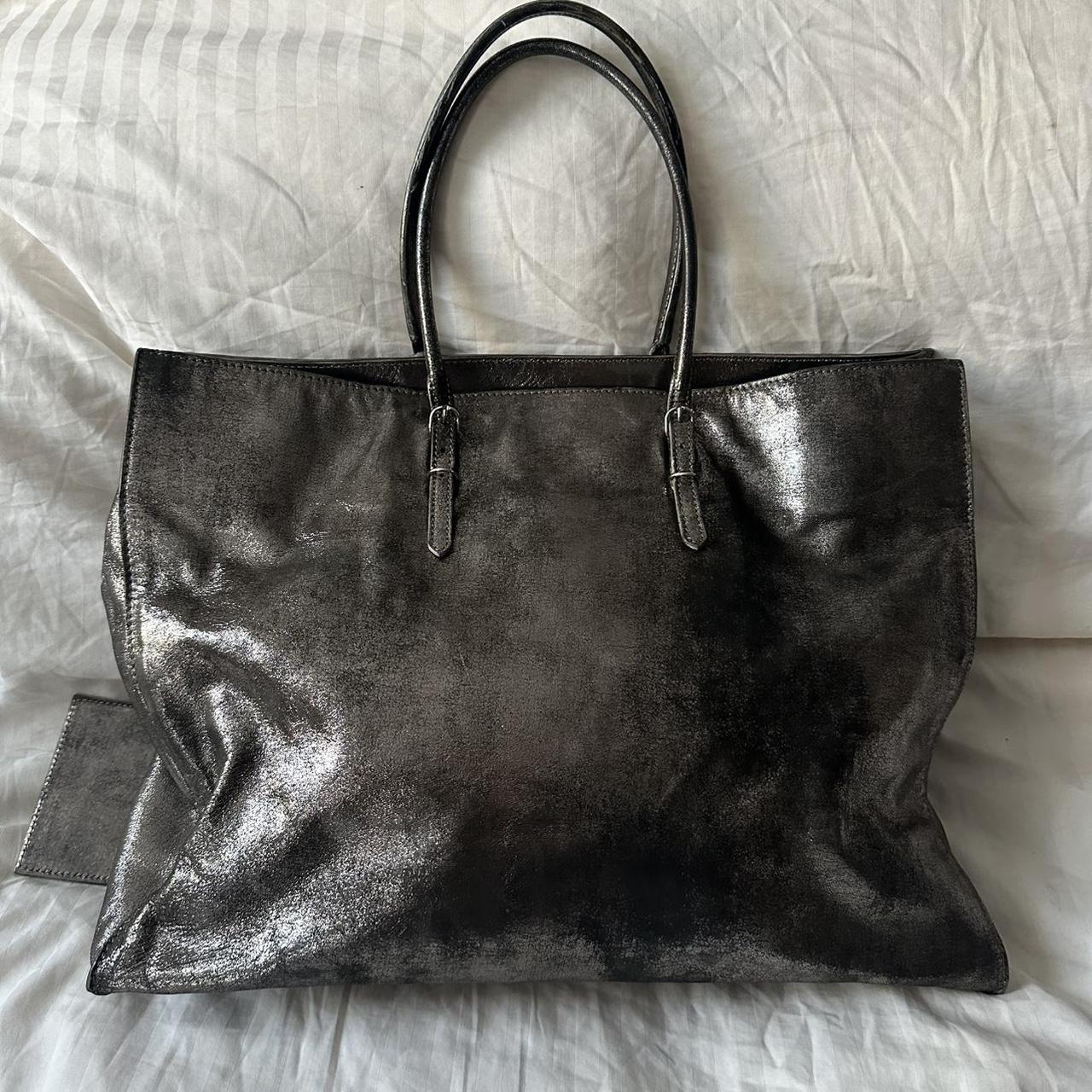 🔥 Authentic METALLIC BALENCIAGA PAPIER BAG Pre-owned 🔥