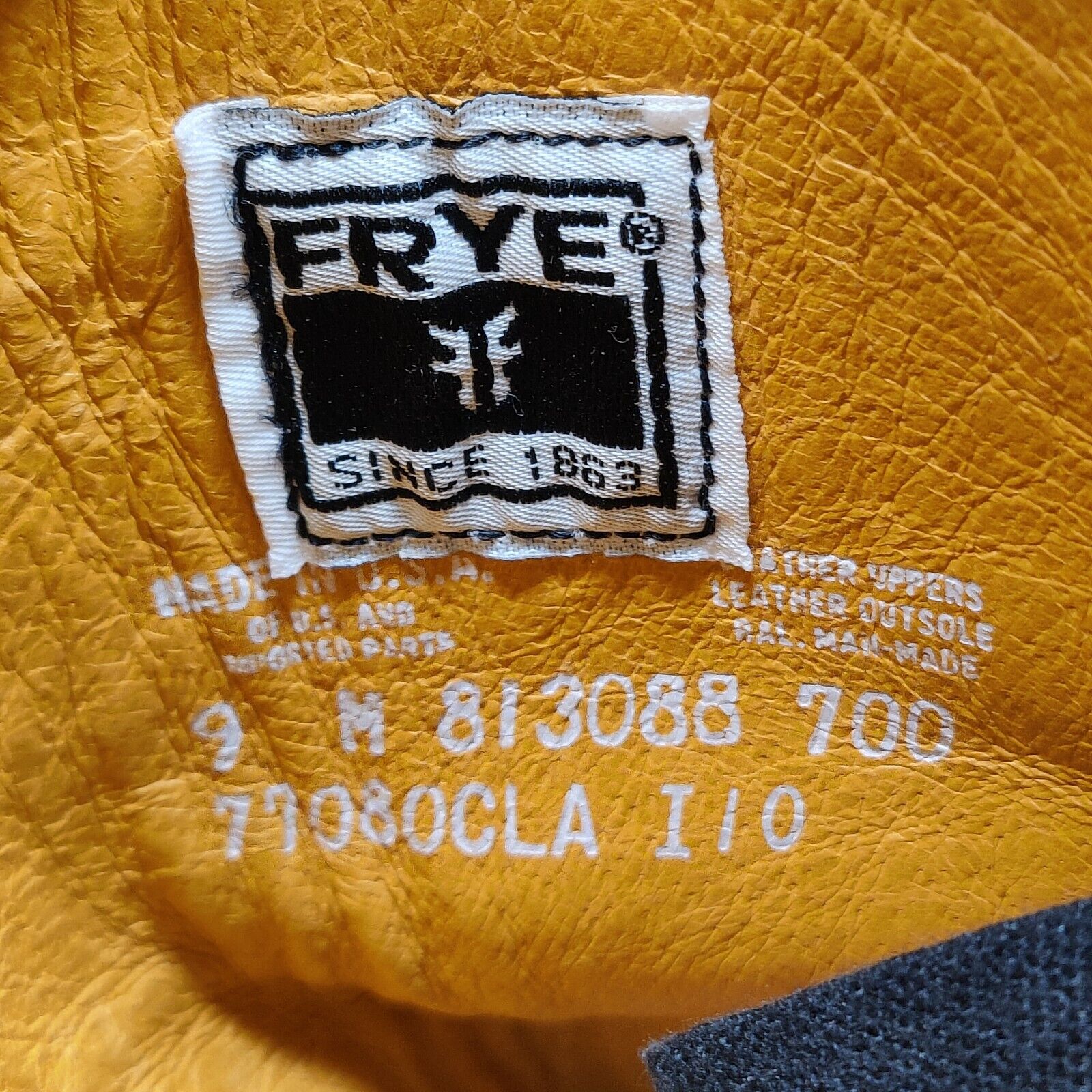 Frye Campus Banana Boots Womens 9 Yellow OTK Square Toe